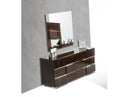 Picasso Italian Modern Ebony Lacquer Mirror