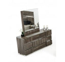 Picasso Italian Modern Ebony Lacquer Mirror
