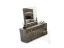 Picasso Italian Modern Grey Lacquer Mirror