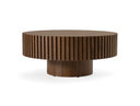 Pierre - Modern Walnut Small Round Coffee Table