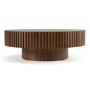 Pierre - Modern Walnut Large Round Coffee Table