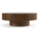 Pierre - Modern Walnut Large Round Coffee Table