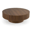 Pierre - Modern Black Ash Small Round Coffee Table