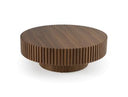 Pierre - Modern Walnut Large Round Coffee Table