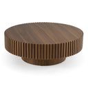 Pierre - Modern Walnut Large Round Coffee Table