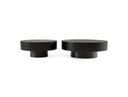 Pierre - Modern Black Ash Round Coffee Table Set