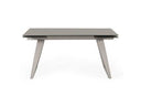 Adler - Modern Black Glass Extendable 63"/94.5" Dining Table