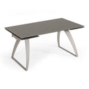Pittson - Modern Extendable Grey Glass Dining Table