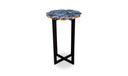 Azul Agate Accent Table Blue
