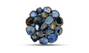 Azul Agate Accent Table Blue
