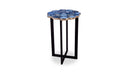 Azul Agate Accent Table Blue