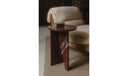 Grace Accent Table Rosso Levante Marble