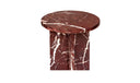 Grace Accent Table Rosso Levante Marble