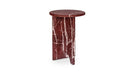Grace Accent Table Rosso Levante Marble