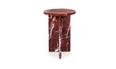 Grace Accent Table Rosso Levante Marble