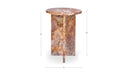 Grace Accent Table Orange Levante Marble