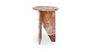 Grace Accent Table Orange Levante Marble