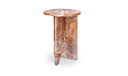 Grace Accent Table Orange Levante Marble