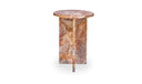 Grace Accent Table Orange Levante Marble
