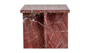 Blair Accent Table Rosso Levanto Marble