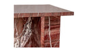 Blair Accent Table Rosso Levanto Marble