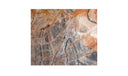 Blair Accent Table Orange Levante Marble