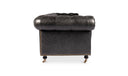 Birmingham Sofa Black Leather