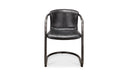 Freeman Dining Chair Onyx Black Leather - Set Of Two