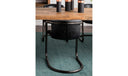 Freeman Dining Chair Onyx Black Leather - Set Of Two
