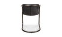 Freeman Dining Chair Onyx Black Leather - Set Of Two