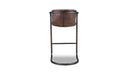 Freeman Barstool Grazed Brown Leather - Set Of Two