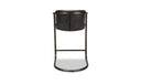 Freeman Counter Stool Onyx Black Leather - Set Of Two