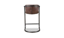 Freeman Counter Stool Grazed Brown Leather - Set Of Two