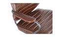 Executive Office Chair Dark Brown Leather