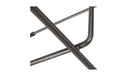 Starlet Counter Stool Onyx Black Leather - Set Of Two
