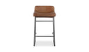 Starlet Counter Stool Open Road Brown Leather - Set Of Two