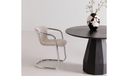 Freeman Chrome Frame Dining Chair Blended Cream - Set Of Two