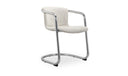 Freeman Chrome Frame Dining Chair Blended Cream - Set Of Two
