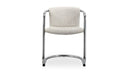 Freeman Chrome Frame Dining Chair Blended Cream - Set Of Two