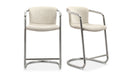 FREEMAN CHROME FRAME COUNTER STOOL-SET OF TWO
