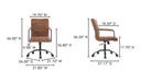 Roy Office Chair Open Road Brown Leather
