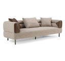 Johnny - Modern Brown Fabric Accent Chair