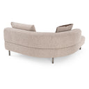 Plume - Modern Brown Fabric Sectional Sofa