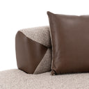 Plume - Modern Brown Fabric Sectional Sofa