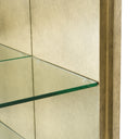Poise - Modern Antique Brass + Mirror Bookcase