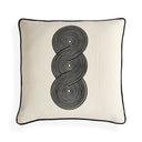 Pompidou B&W Loops Circles Pillow