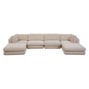 Pompidou 160” Modular Six-Piece Sectional with Ottoman