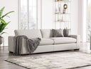 Poppy - Modern White Fabric Sofa
