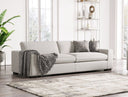 Poppy - Modern White Fabric Sofa