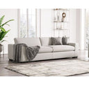 Poppy - Modern White Fabric Lounge Chair